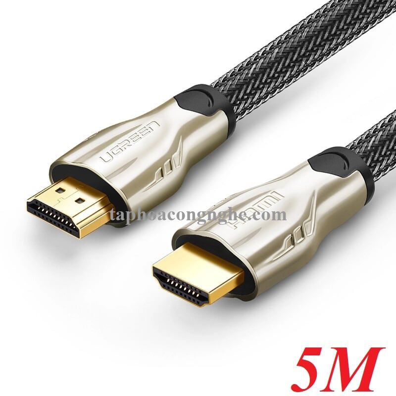 Ugreen 11193 5M màu Đen Cáp tín hiệu HDMI vỏ bọc lưới cao cấp HD102 30011193
